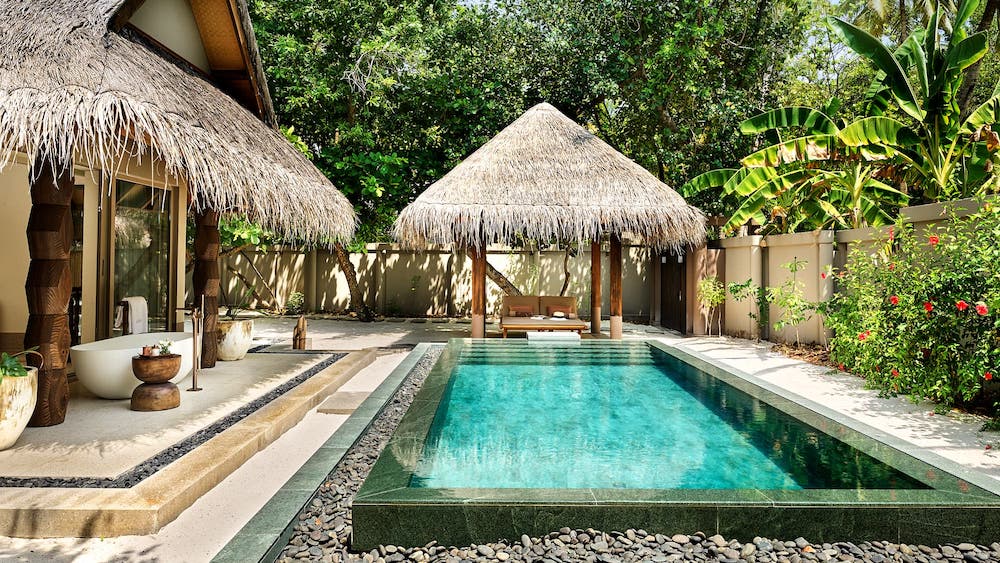 joali maldives two bedroom beach villa: maldives resorts for families