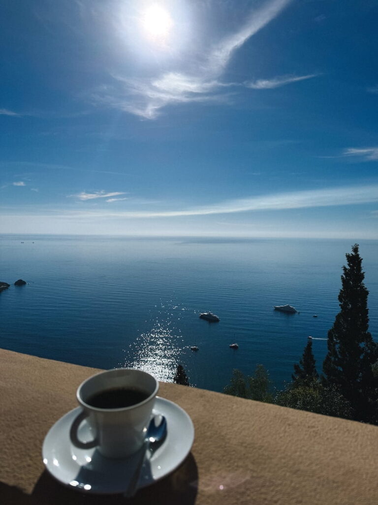 coffee with views of the bay