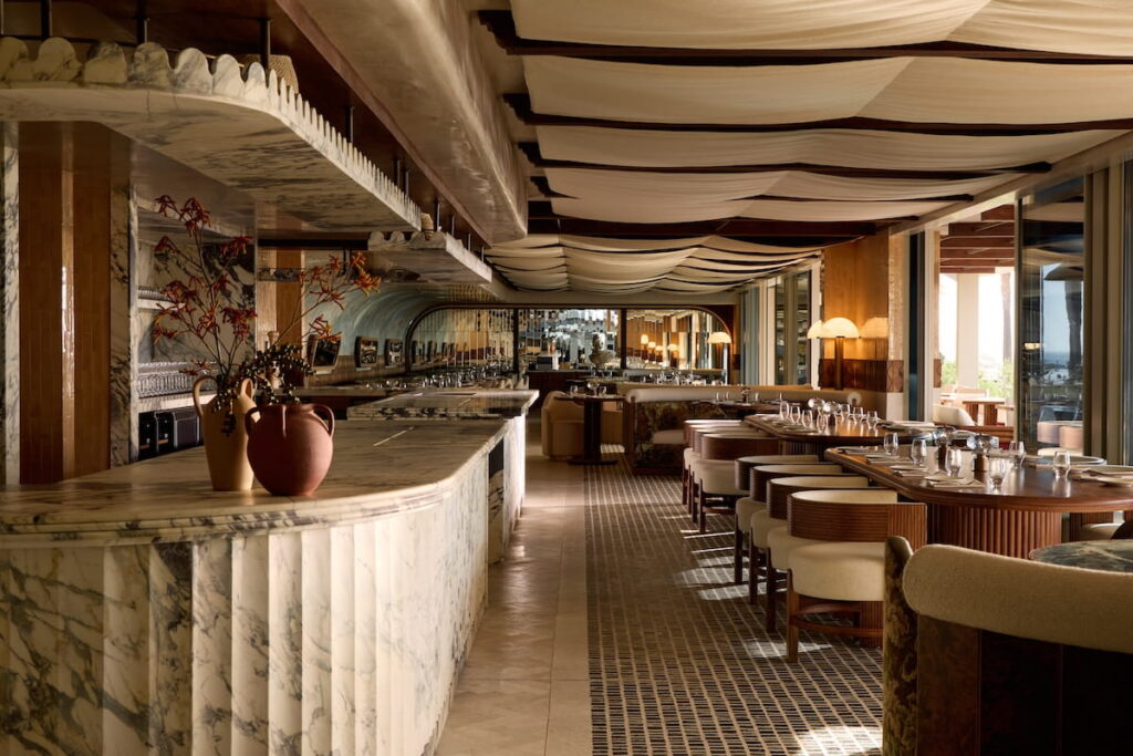 Main Lebanese restaurant - view of the dining room 