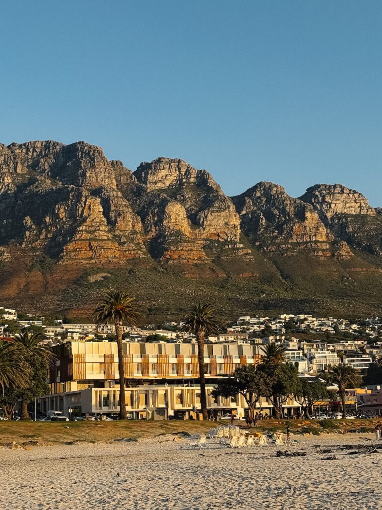 Views of the hotel from the beach
