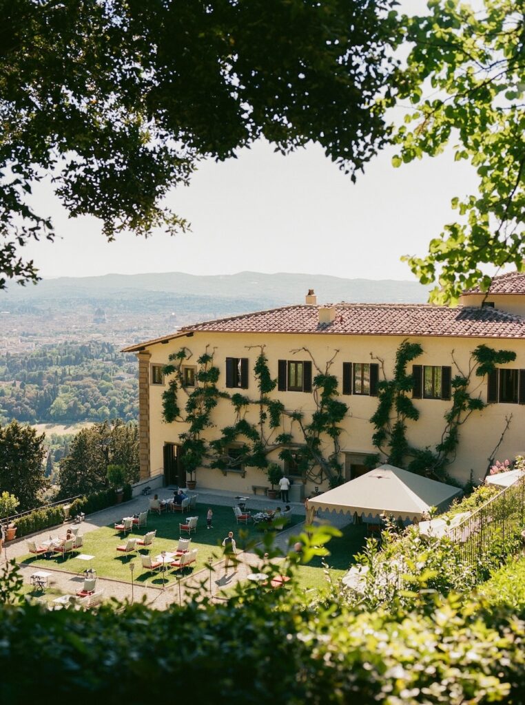 villa san michele views onto the city