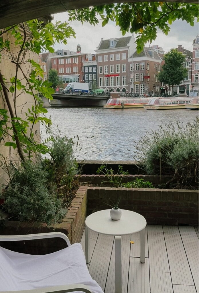 De L'Europe Amsterdam review: The hotel's canal-front spa terrace
