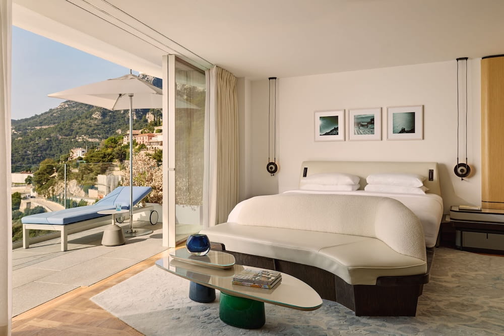 The Maybourne Riviera review - panoramic suite bedroom