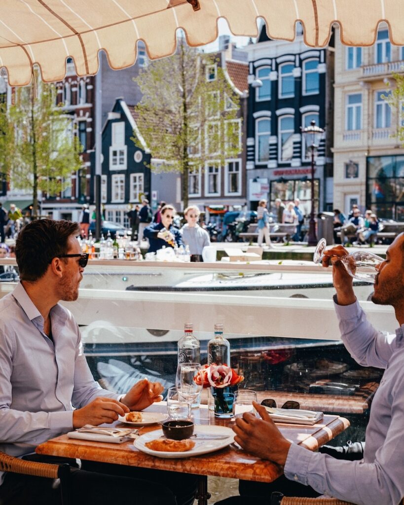 Dining on the waterfront