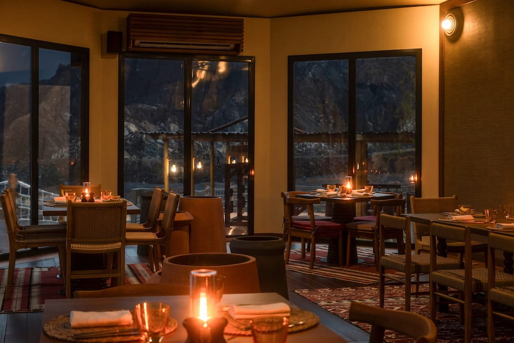 inside the main restaurant