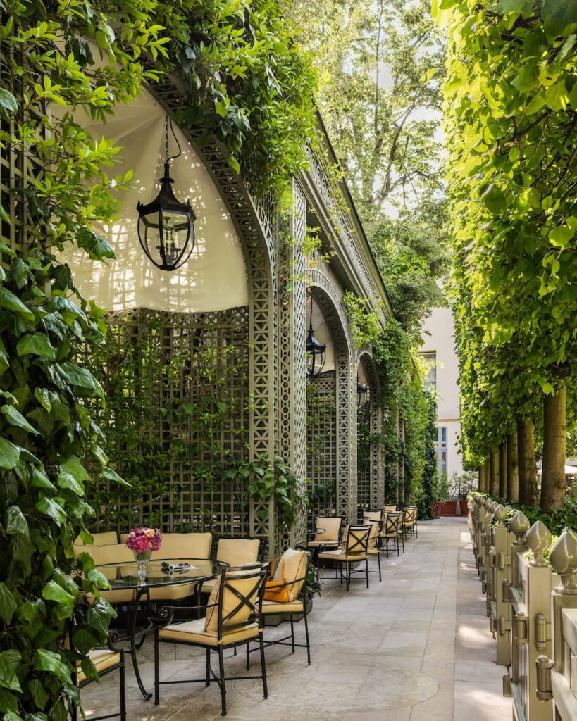 ritz paris review: garden